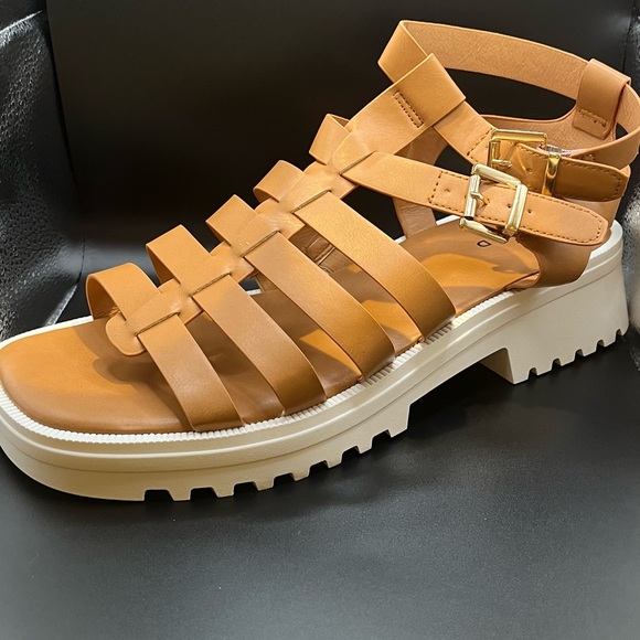 Torrid Cognac Chunky Gladiator Sandal - Picture 3 of 4